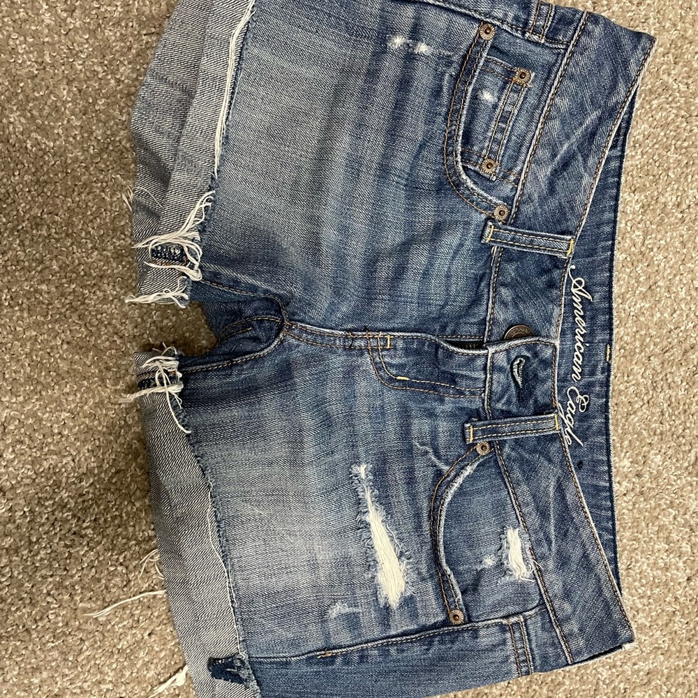 American eagle denim shorts size 0